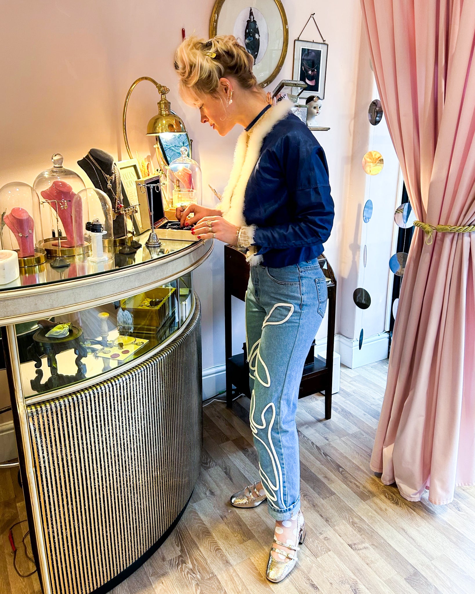 Embroidered Jeans - Fanfare