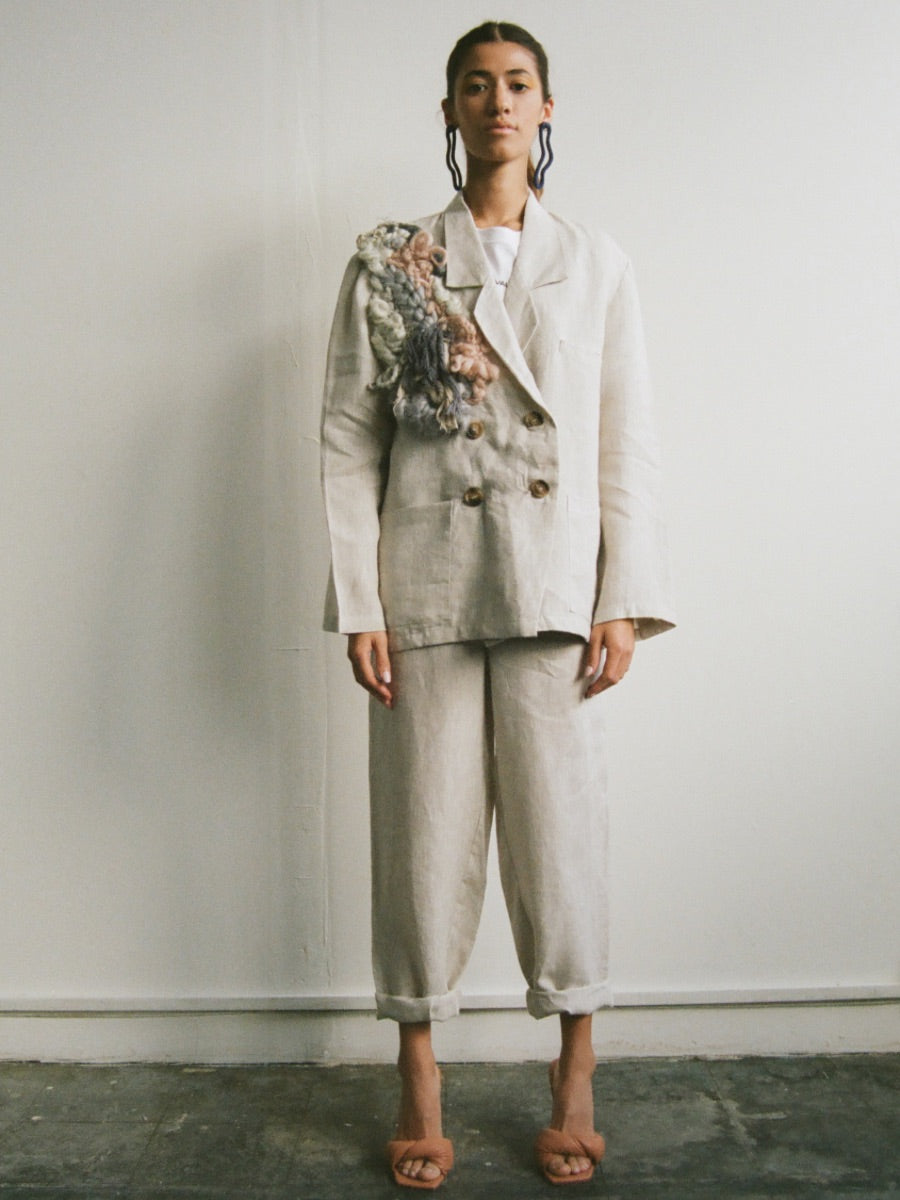 Our Sustainably Created collection is made slowly from 100% certified sustainable fabrics. We consciously choose our materials to ensure that each limited edition piece has an infinite life cycle and inspires a buy-to-last mindset.