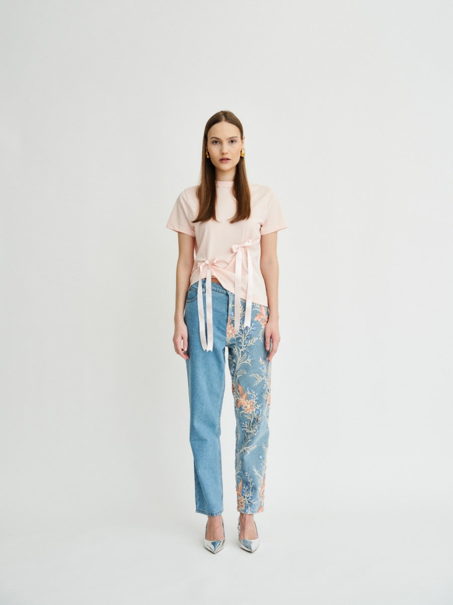Delia Floral Embroidered Jeans