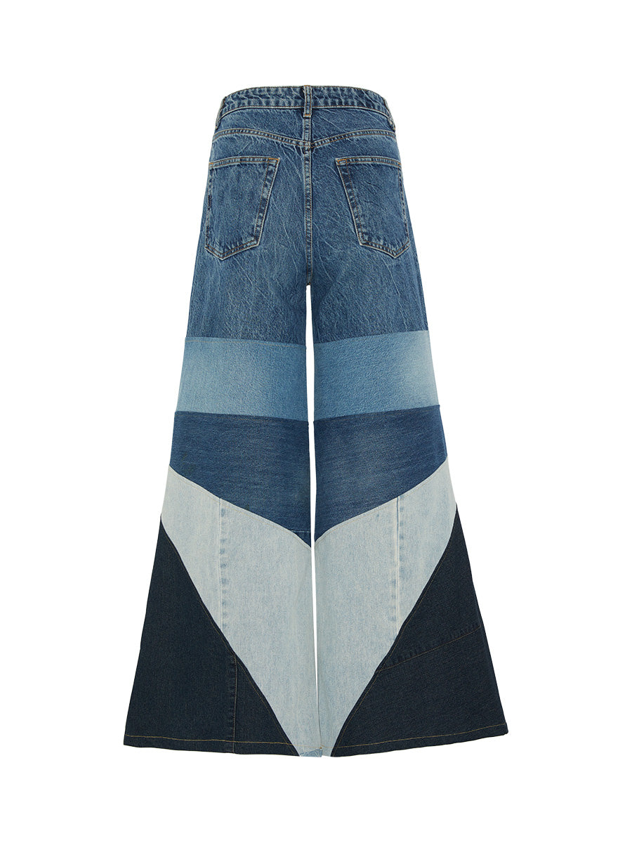 Women's Baggy Flared Jeans| High Waist | Sustainable | Fanfare