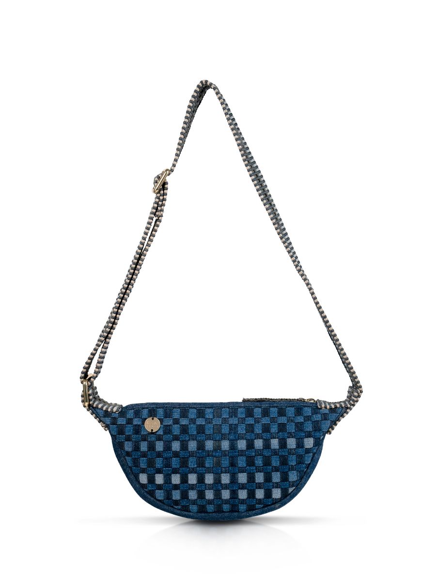 Fanfare Label | Stelar | Medewi Denim Sling Bag | Upcycled Denim