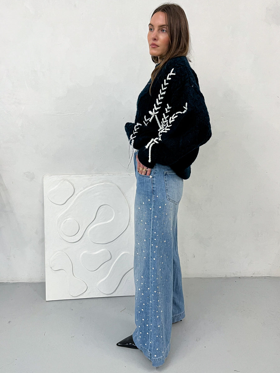 Ronnie Oversized Upcycled Blue High Waisted Jean
