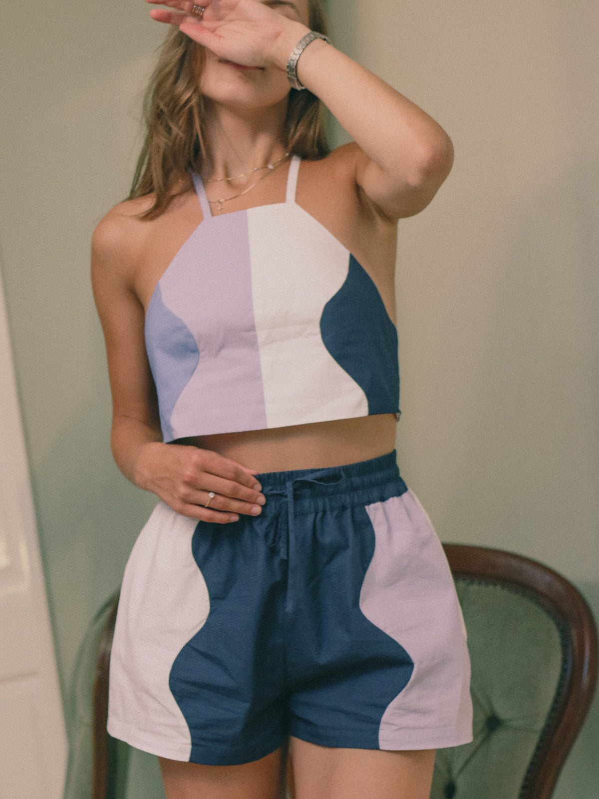 Colourful summer cotton shorts. Mix & match the Fanfare Label Midsummer collection and create the perfect co-ord. Handcrafted in our sustainable womenswear factories by Fanfare artisans.