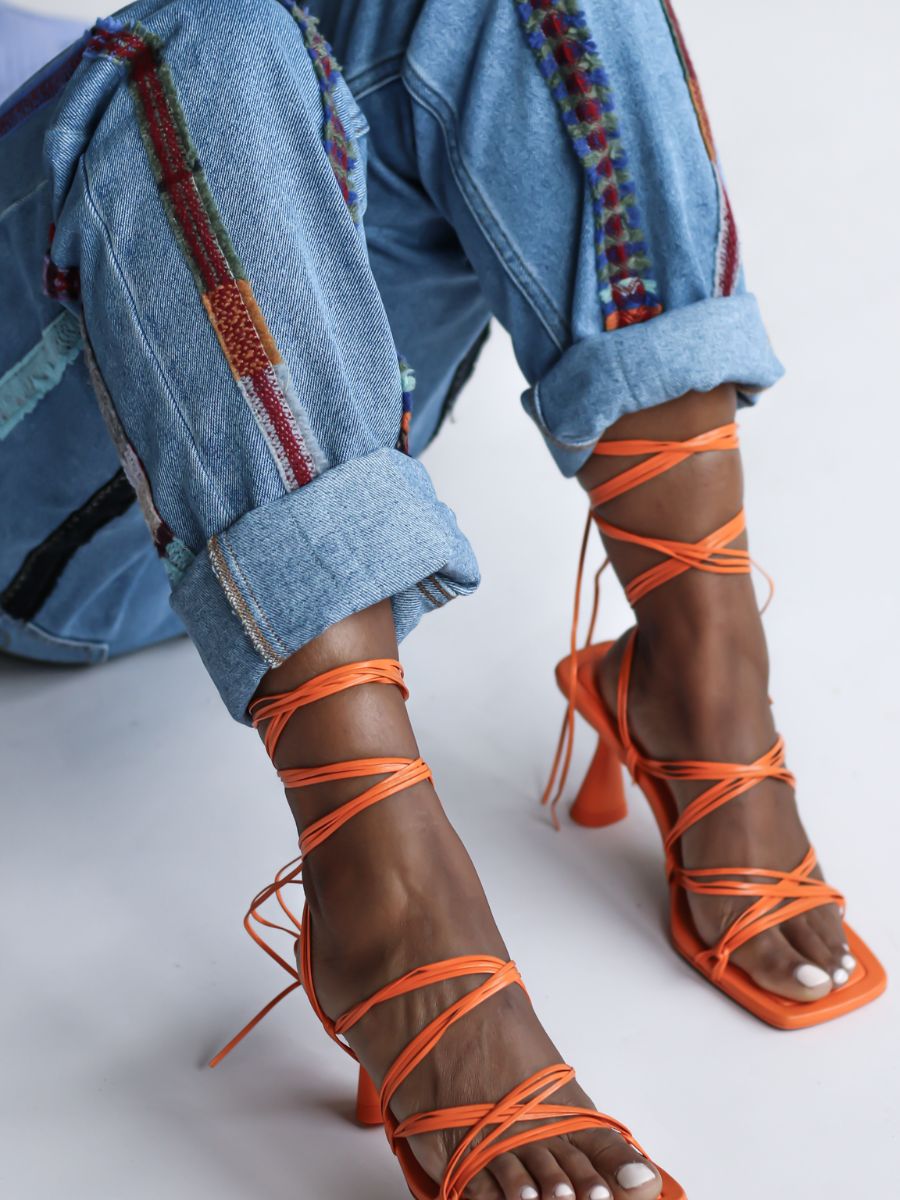 High Waisted Organic & Recycled Stripe Wool Blue Jeans