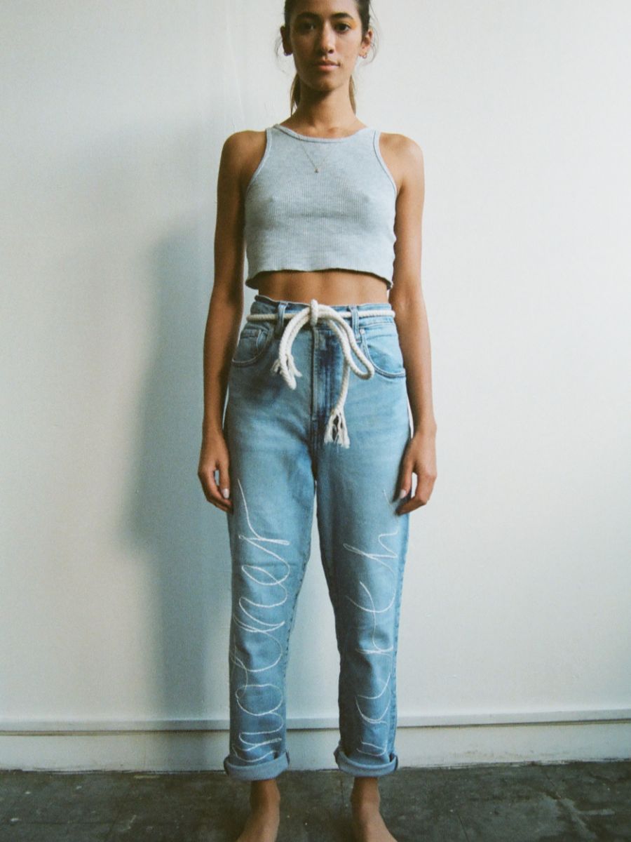 Upcycled Mother Earth Jean