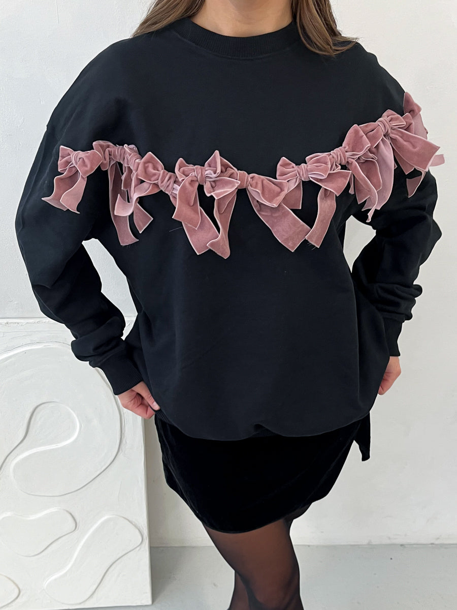 Betty Bow Organic Jumper Black