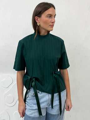 Blossom Bow T-shirt Green