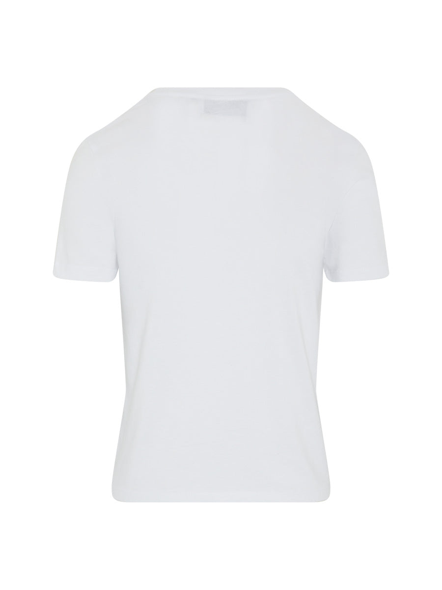 Women's White T-Shirt with Bows | Sustainable & Organic | Fanfare