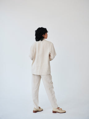 Women's Linen Suit in Beige | Sustainable | Fanfare