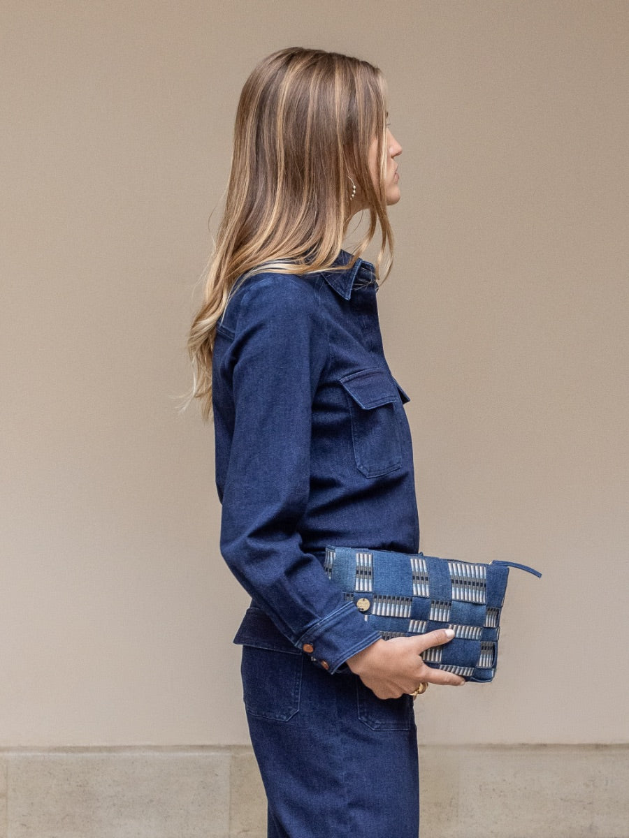 Fanfare Label | Stelar | Upcycled Denim | Uma Crossbody Bag