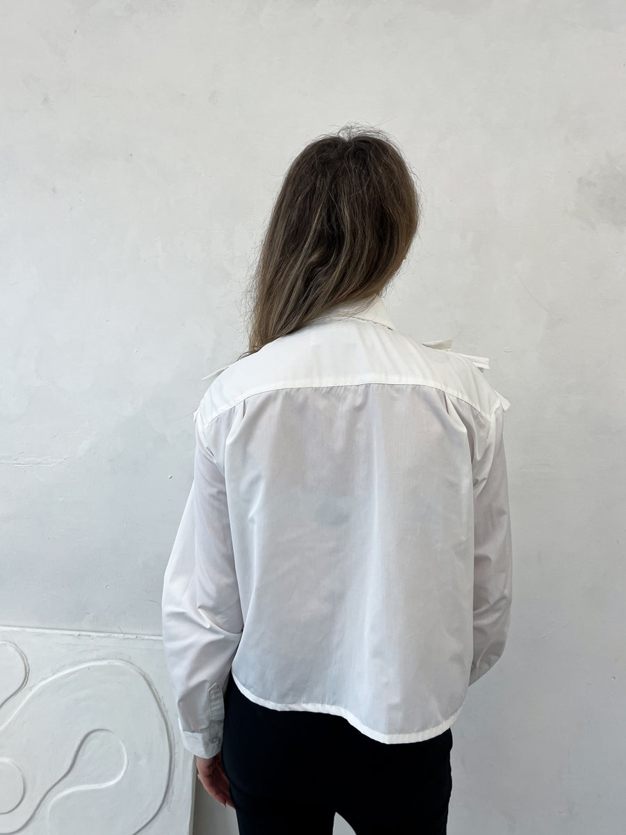 Rain Frill Shirt White