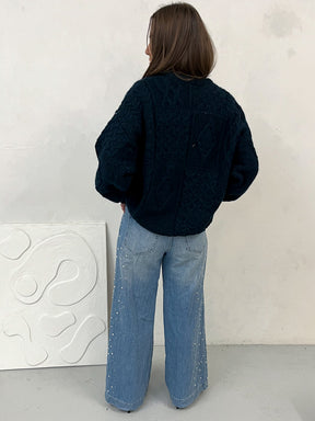 Ronnie Oversized Upcycled Blue High Waisted Jean