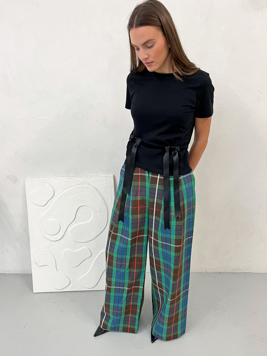 Ruby Check Flare Trouser