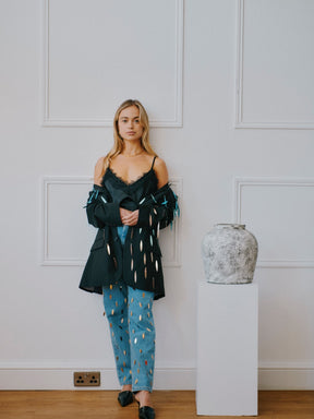 Women's Sequin Vintage Blazer | Sustainable | Amelia Windsor | Fanfare