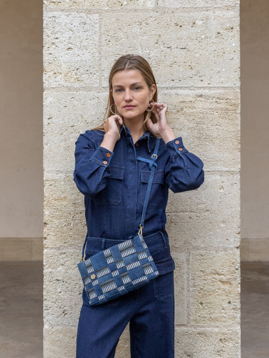 Fanfare Label | Stelar | Upcycled Denim | Uma Crossbody Bag