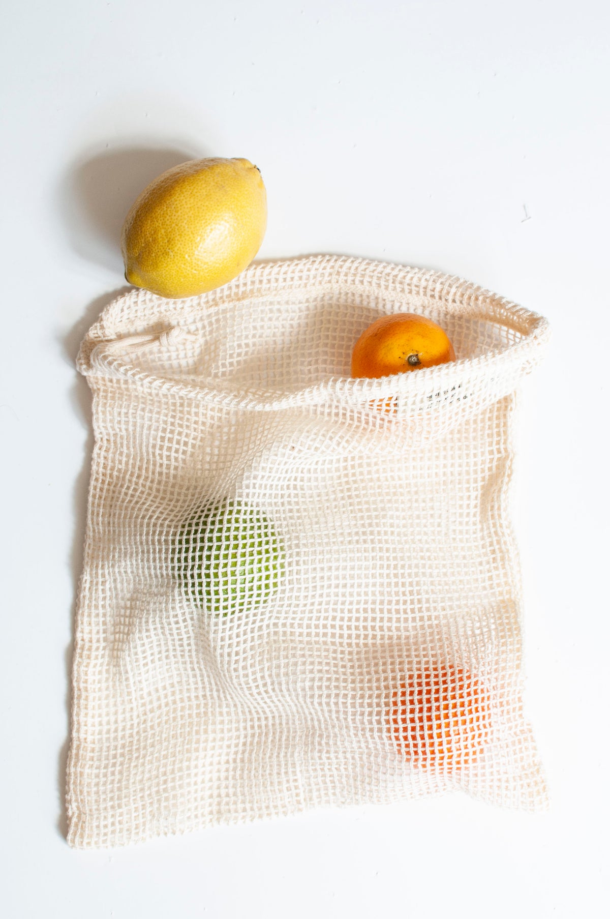 plastic free shopping organic cotton string bag for supermarket shopping