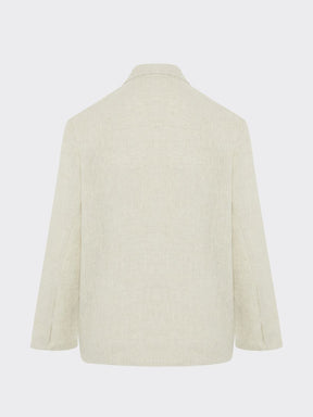 Women's Linen Suit in Beige with Trim | Sustainable | Fanfare