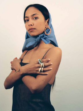 Handmade ethical jewellery sold by Fanfare Label the UK sustainable fashion house.